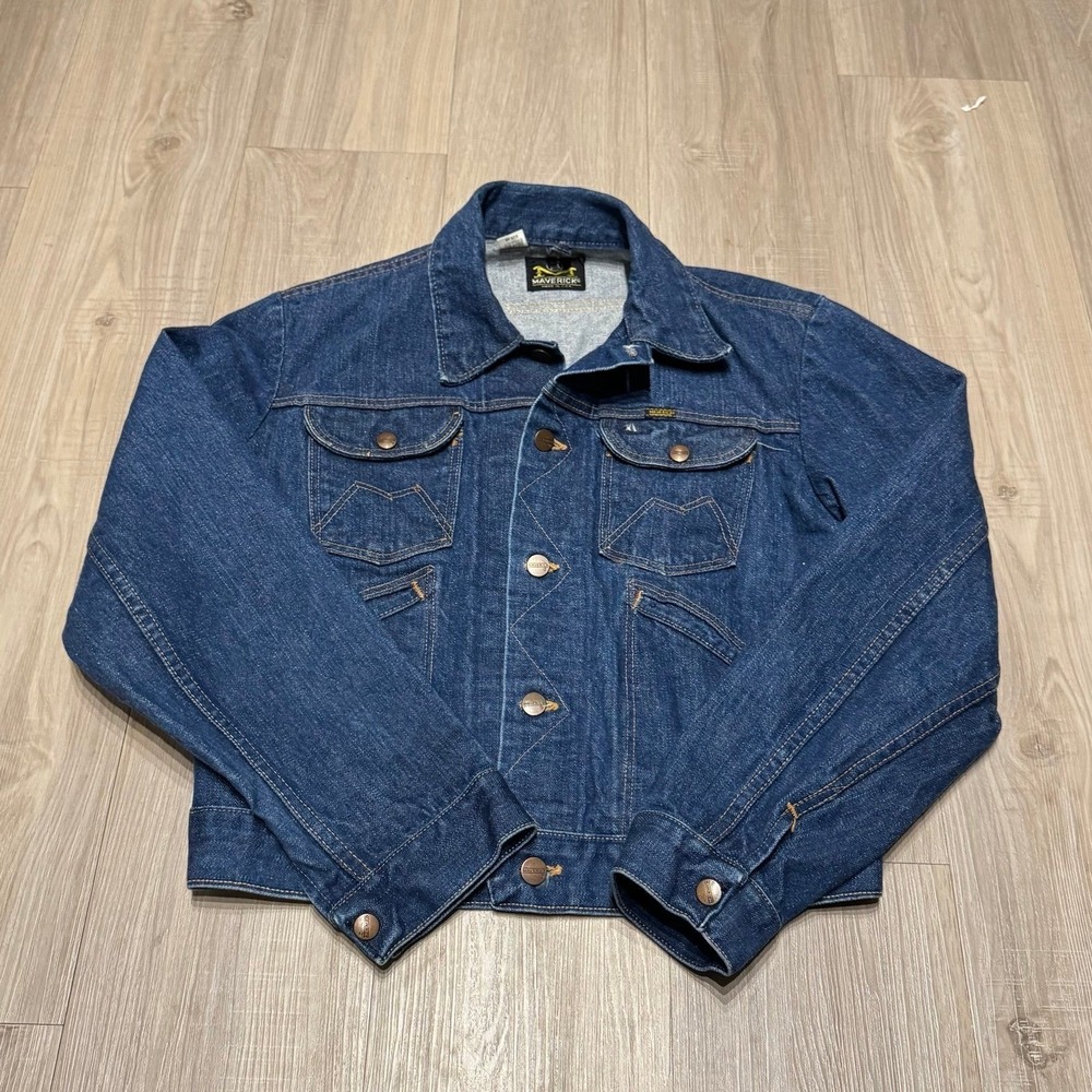 Vintage 1970s–80s Maverick Blue Bell Wrangler Denim Jacket USA Made Women's M/L